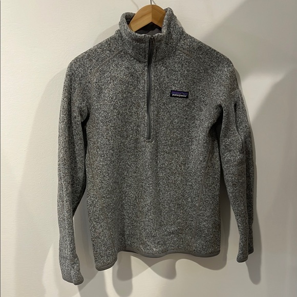 Patagonia Gray Zip Up Sweater with High Collar size small - Picture 2 of 8